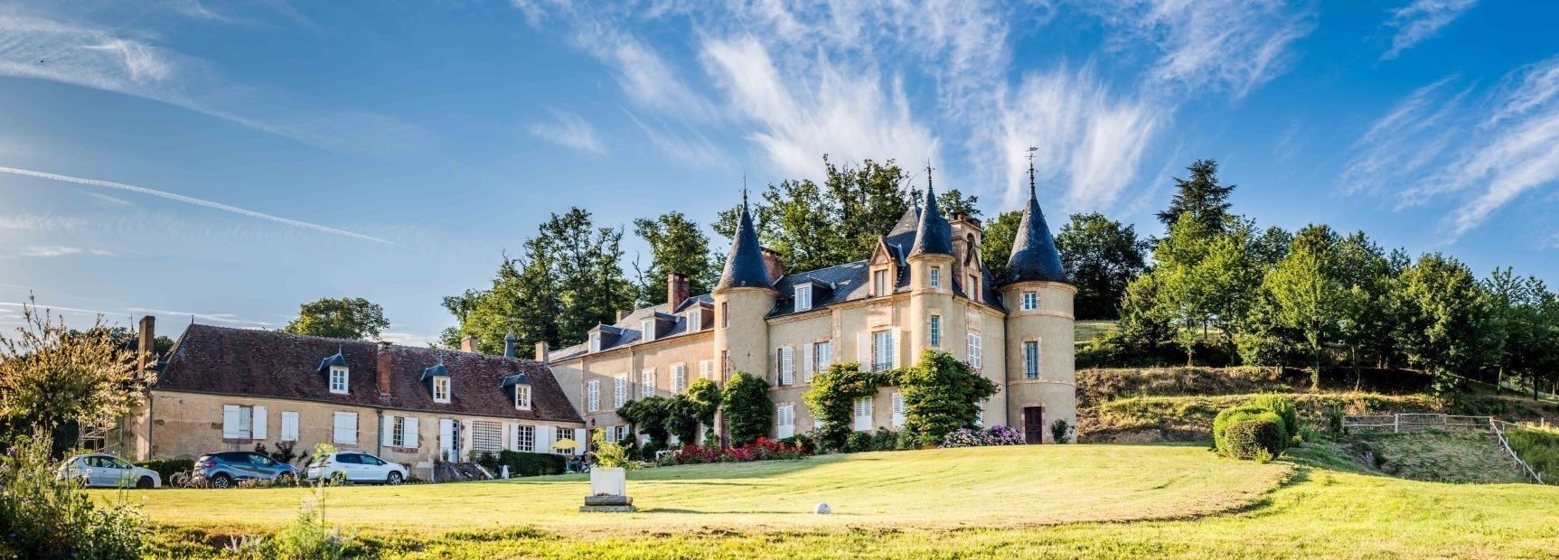 Château de Bussière by night